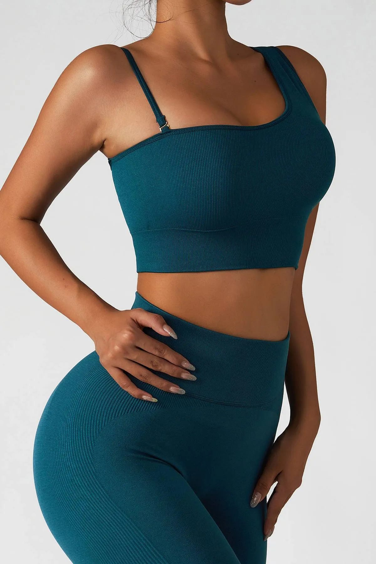 One Shoulder Sports Bra