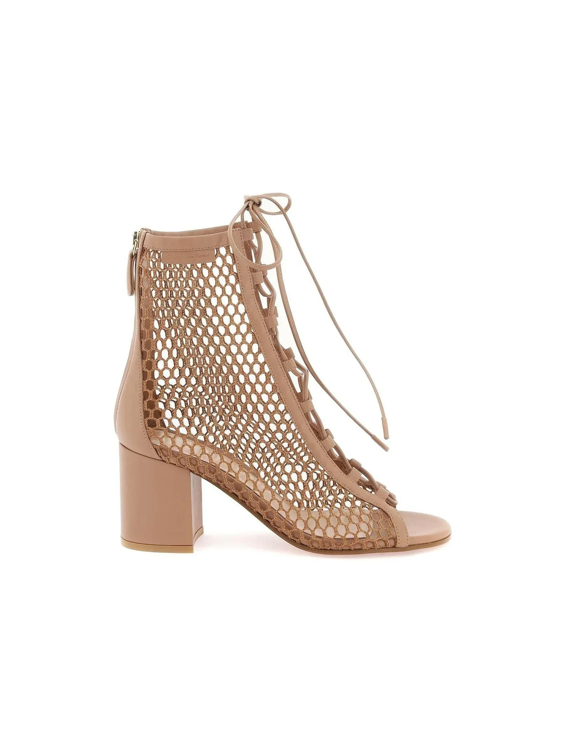 Open Toe Mesh Booties