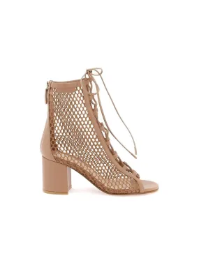 Open Toe Mesh Booties