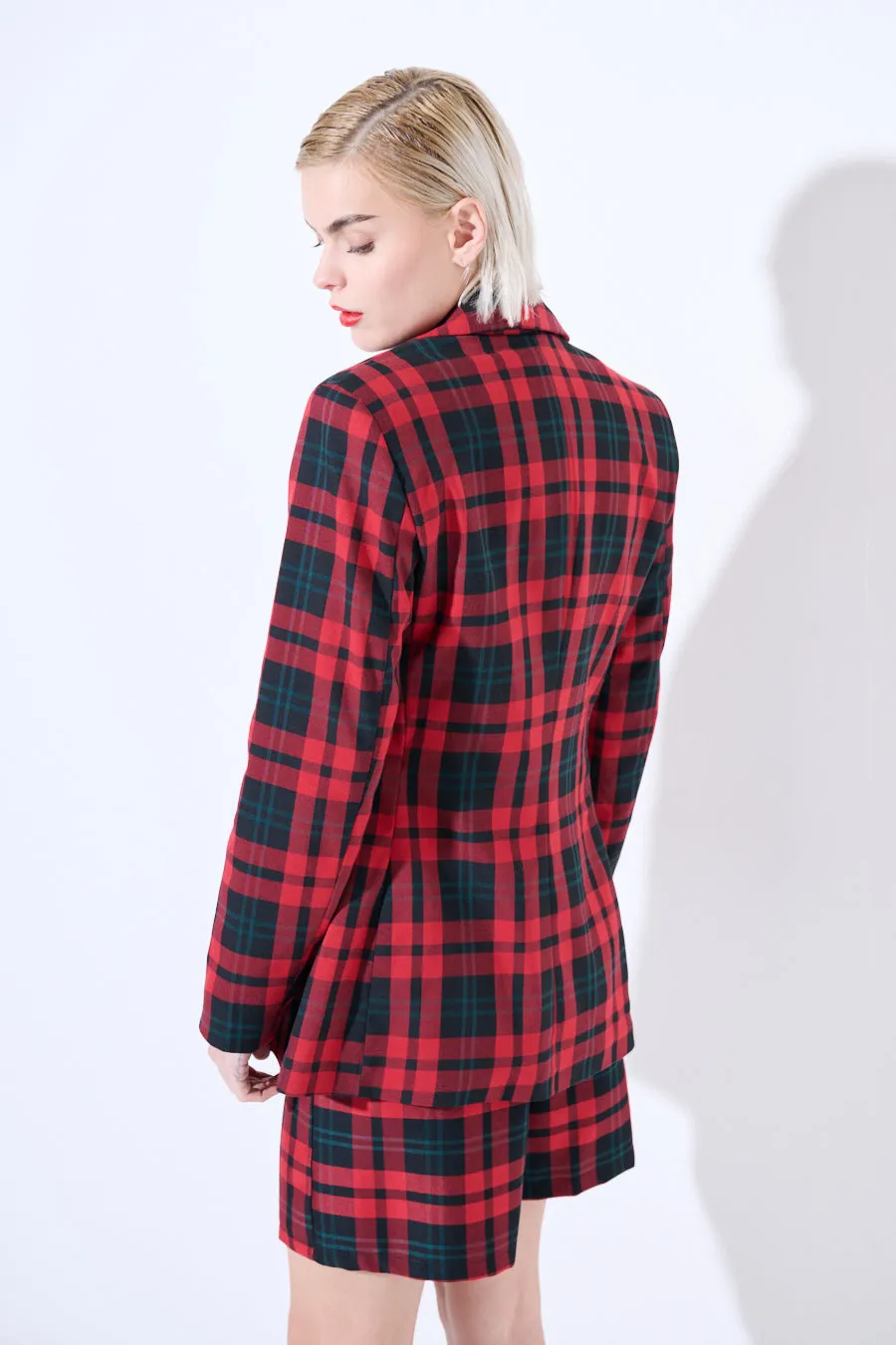 Plaid tailored blazer wholesale