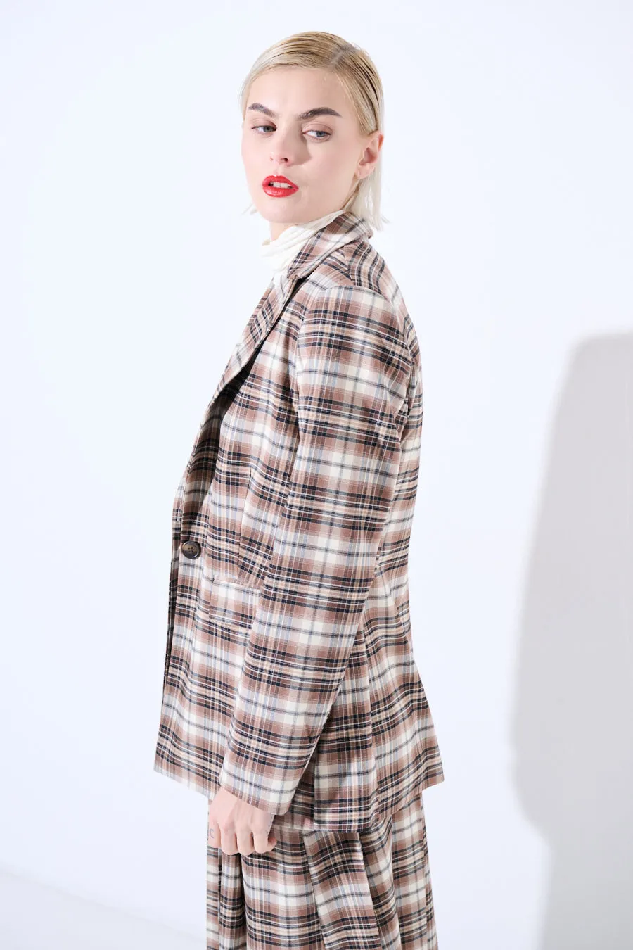 Plaid tailored blazer wholesale