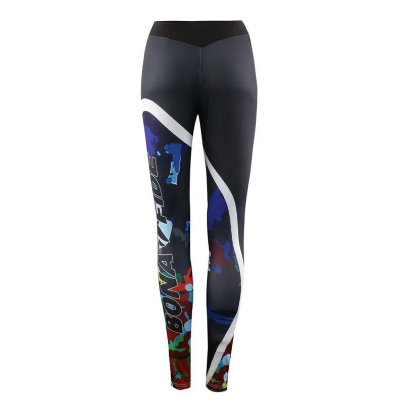 Printed Skinny Fitness Leggings