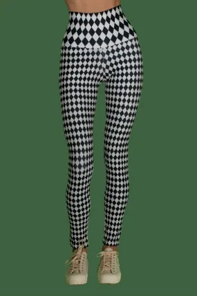 Queen Checkered BW Leggings