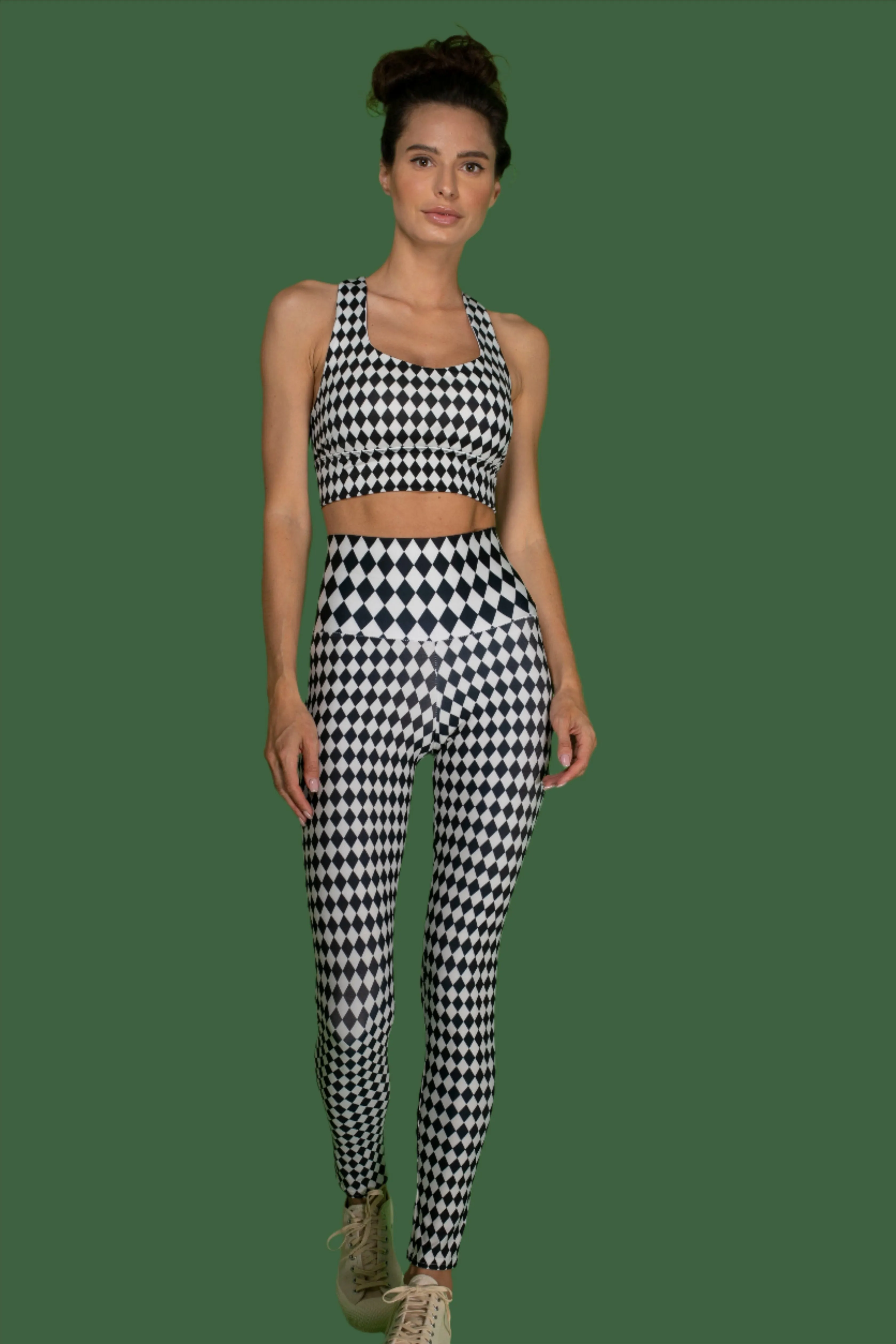 Queen Checkered BW Leggings