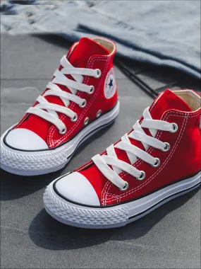 Seeing Red High Top Canvas Sneakers By Liv and Mia