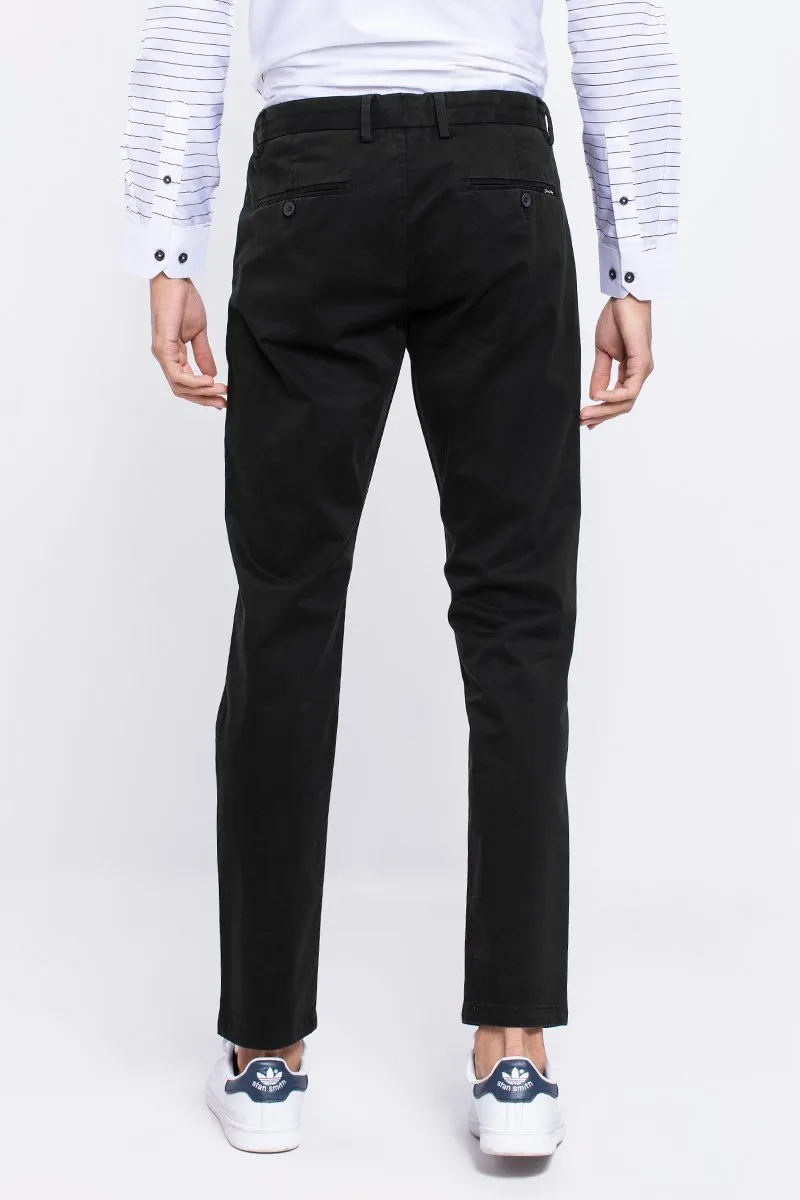 SF Black 2-Way Stretch Washed Chino