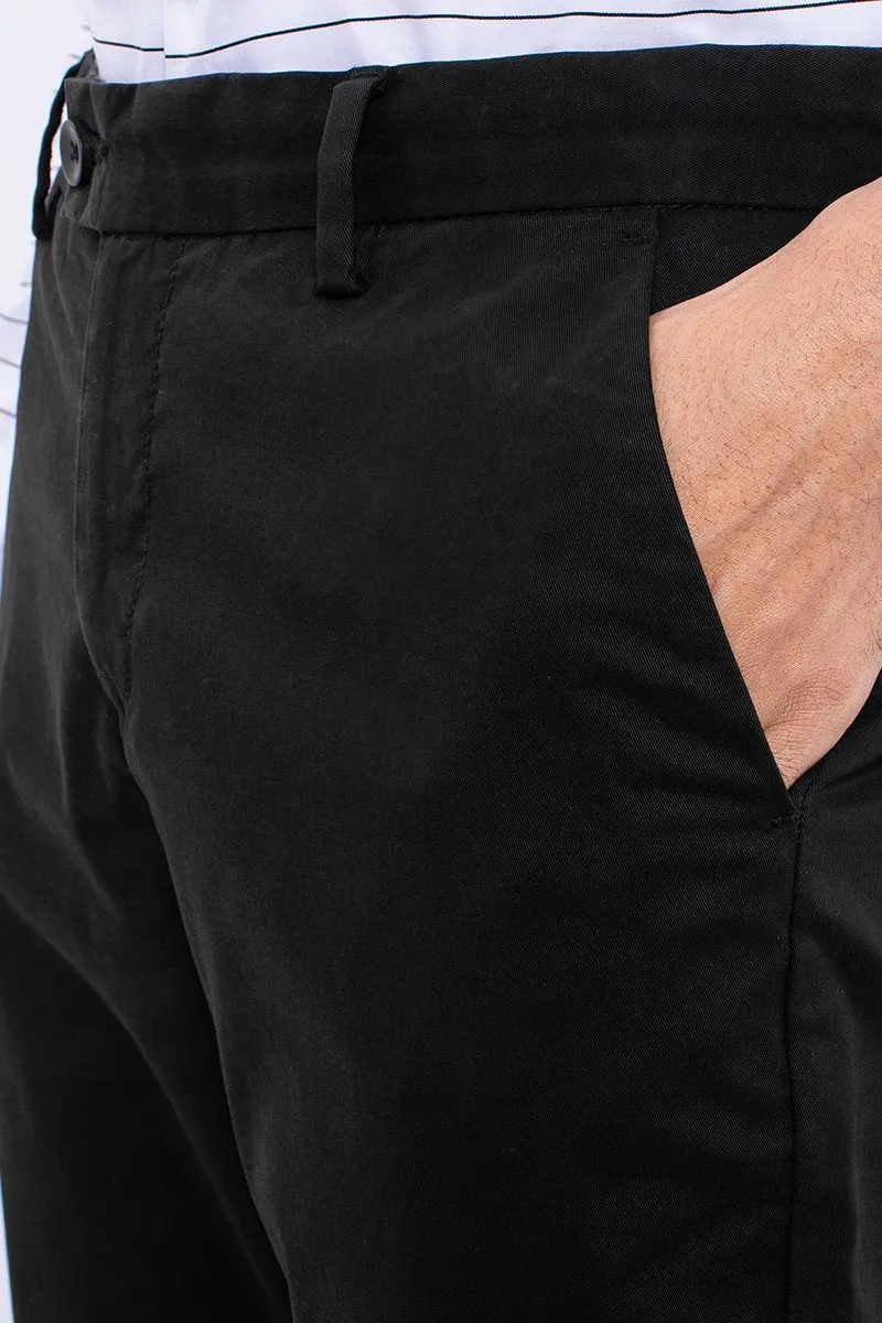 SF Black 2-Way Stretch Washed Chino