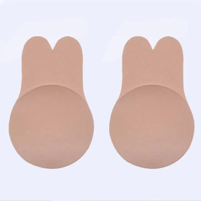 Skin-friendly Breathable Strapless Adhesive Push Up Bra With Reusable Silicone Pad