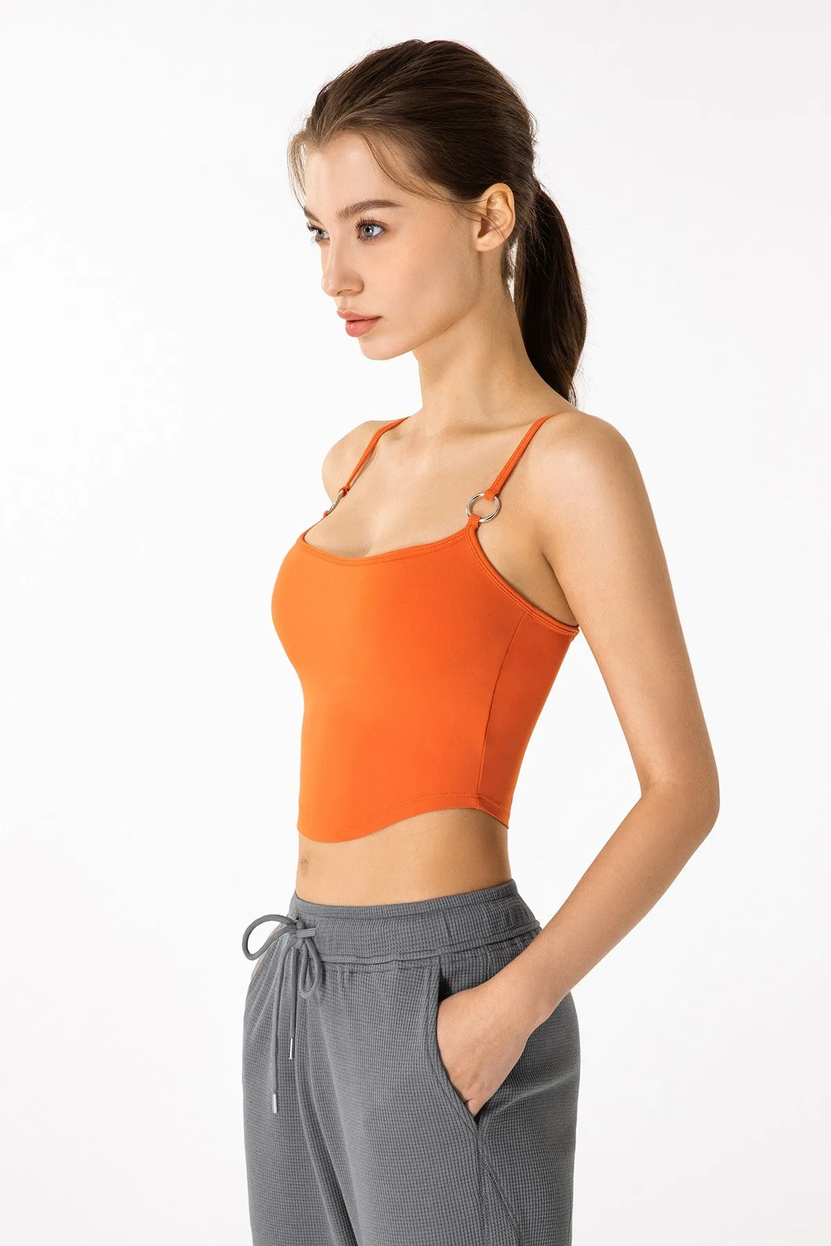 Spaghetti Strap Sports Bra Light Support