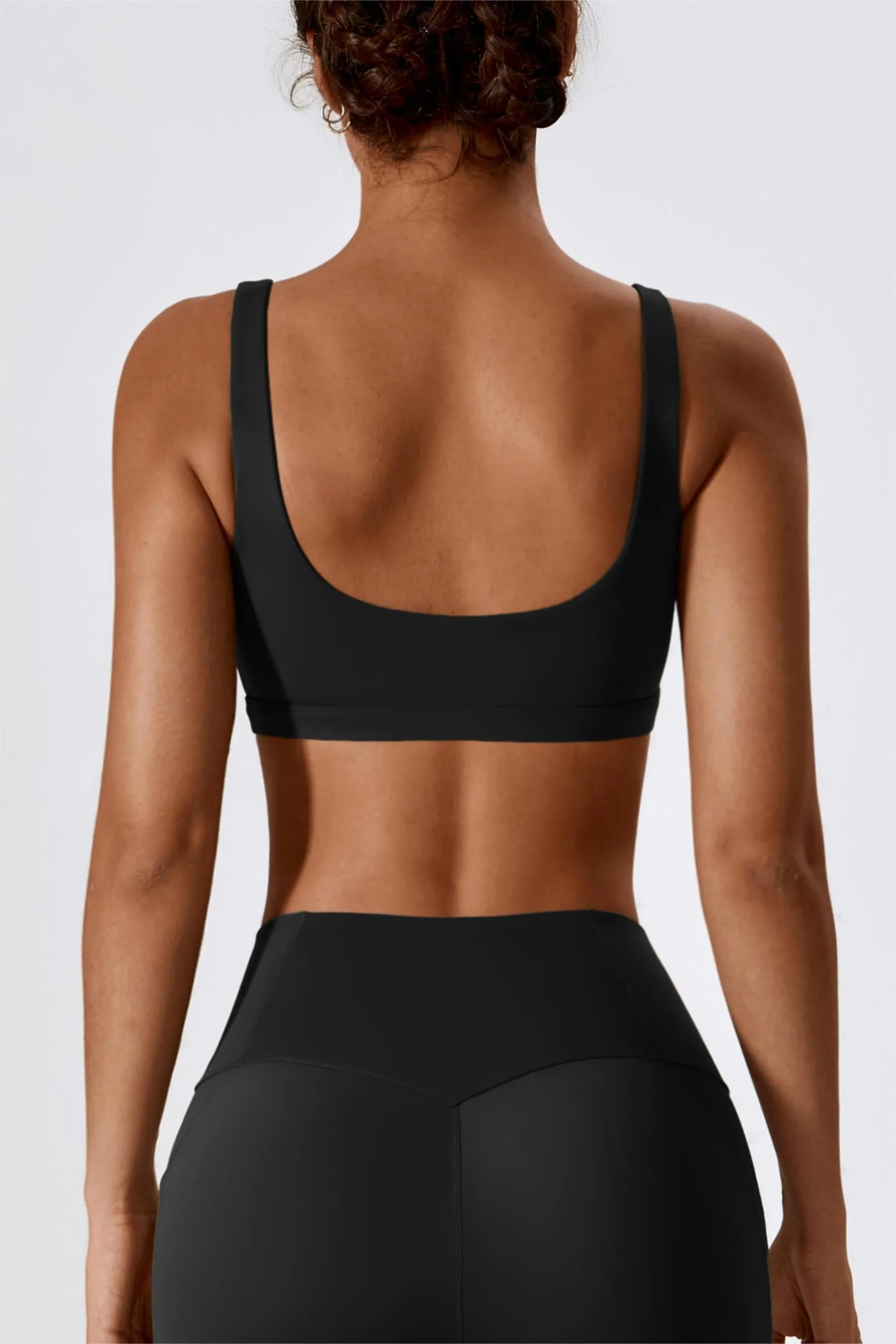 Square-Neck U-Back Sports Bra