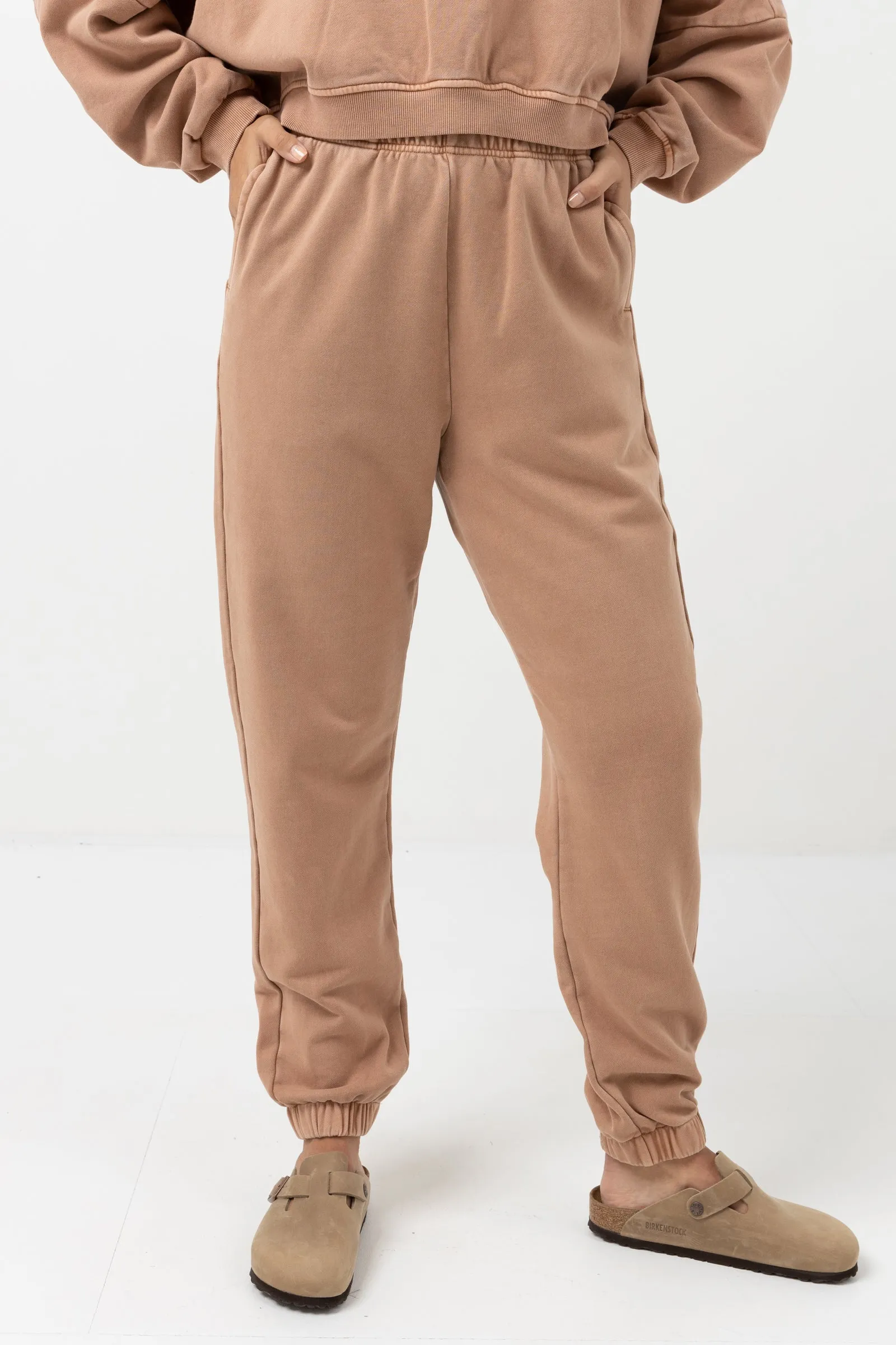 Stacked Track Pant Caramel