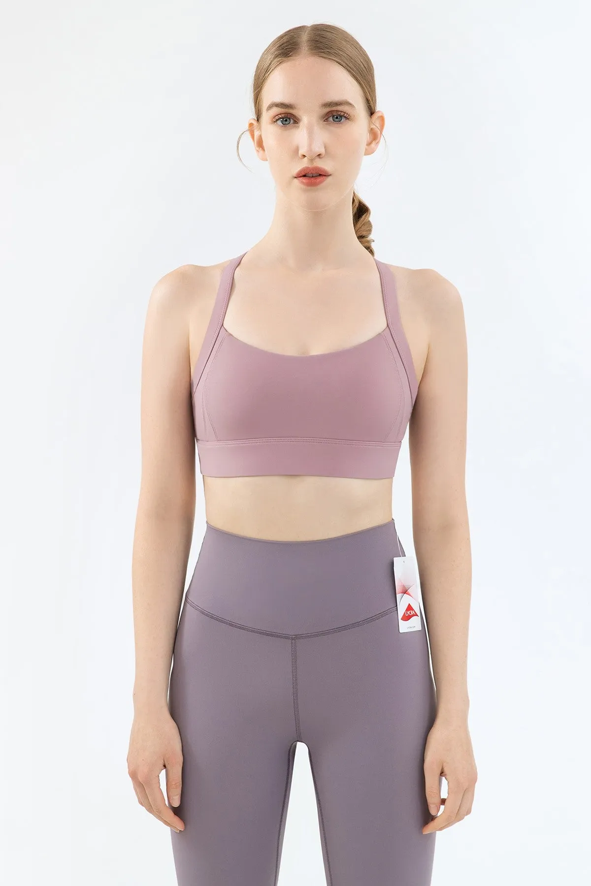 Strappy Back Cutout Sports Bra