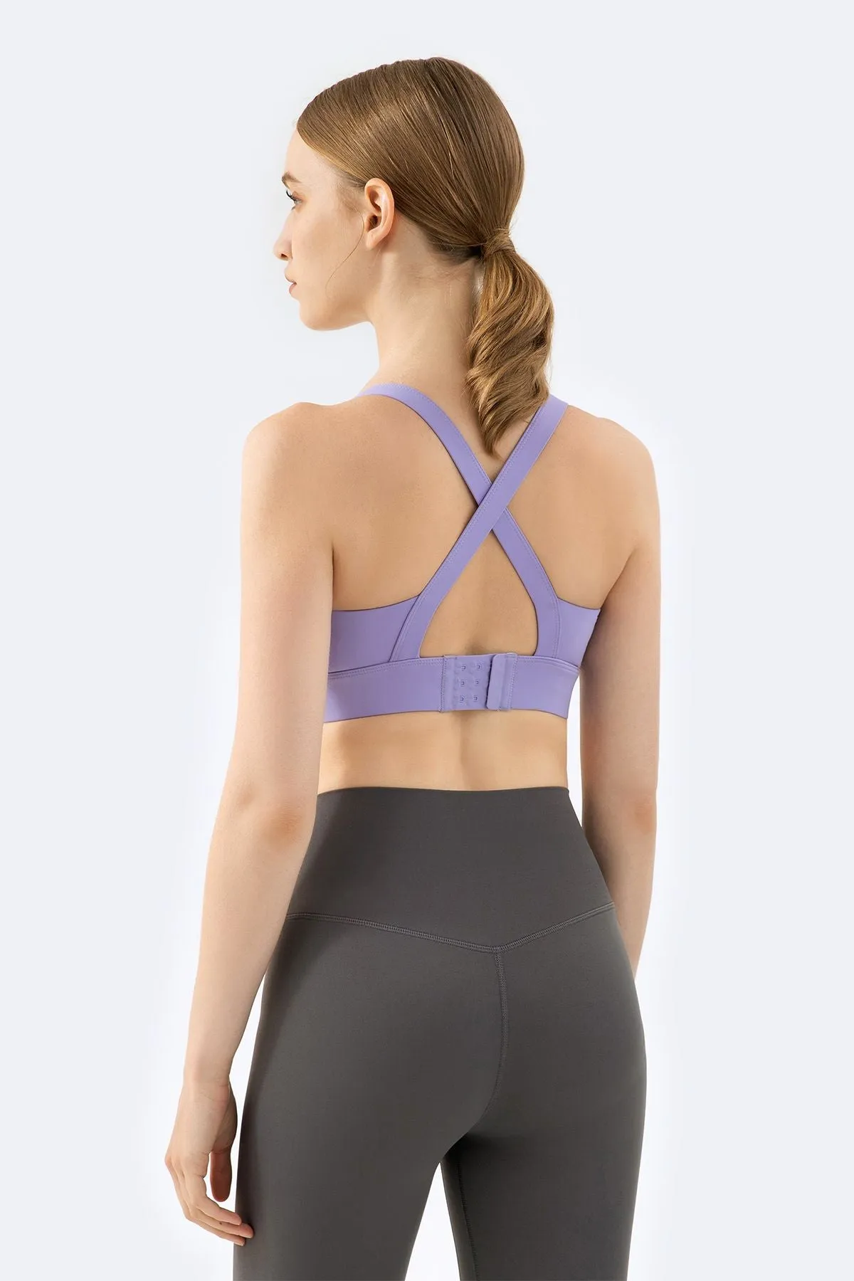 Strappy Back Cutout Sports Bra