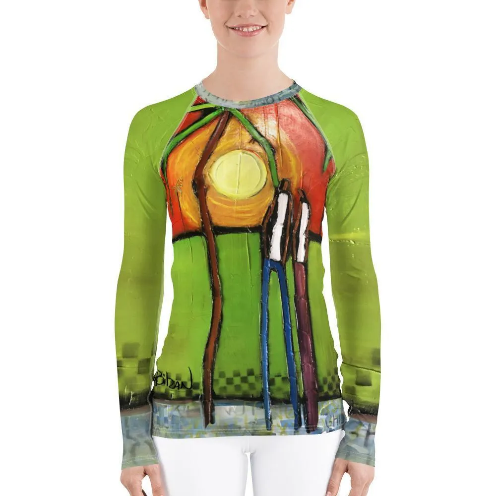 Sunset on The Island Women's Rash Guard