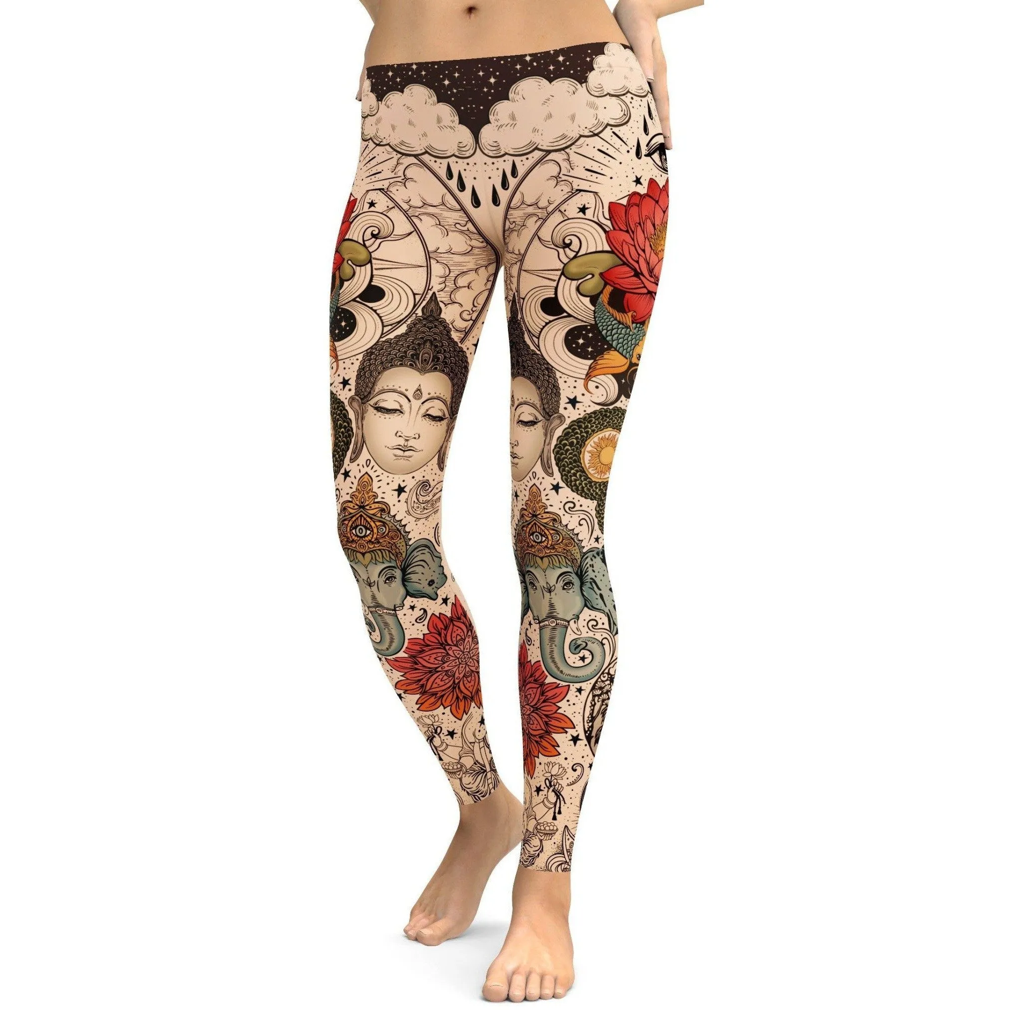 Tattooed Lotus Leggings