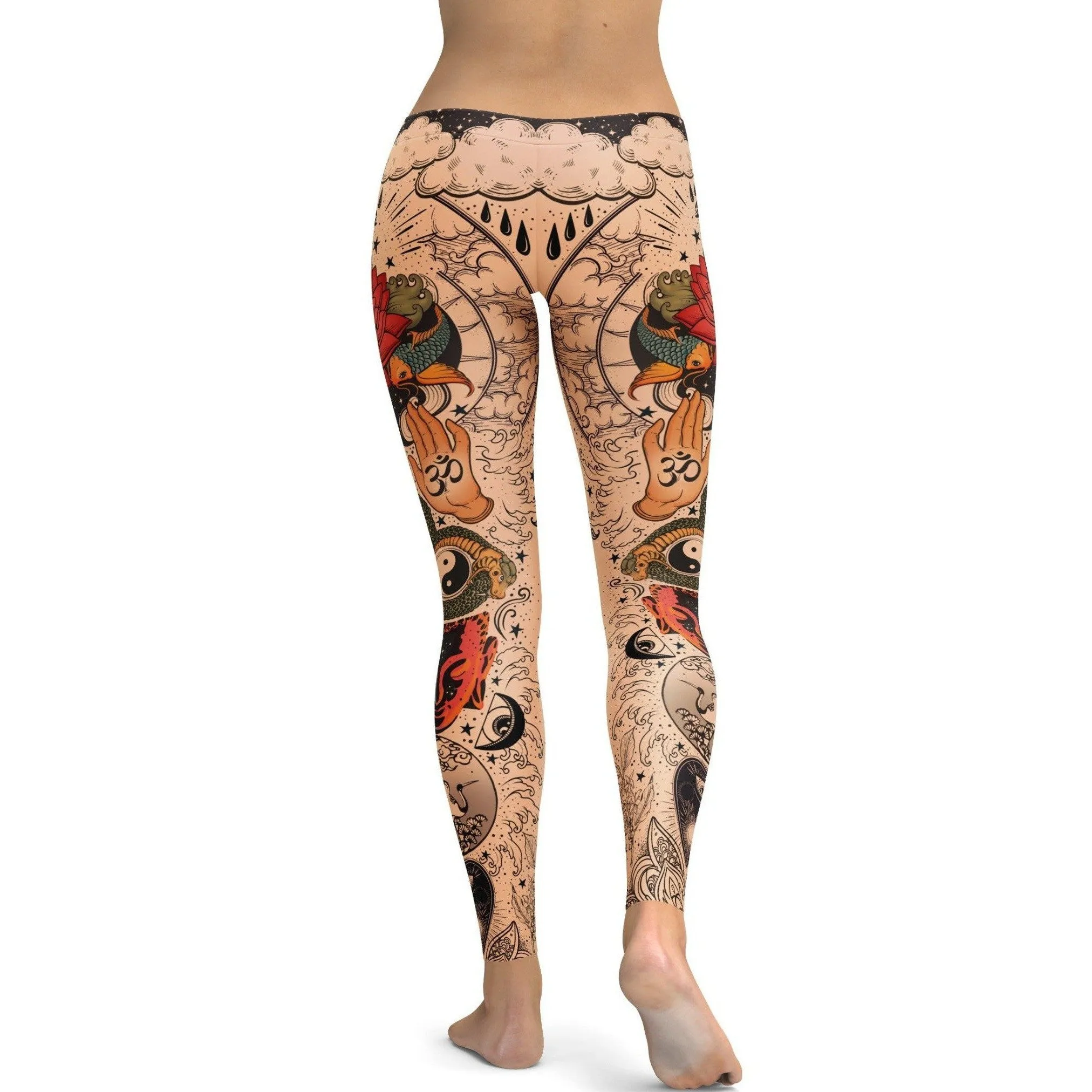 Tattooed Lotus Leggings