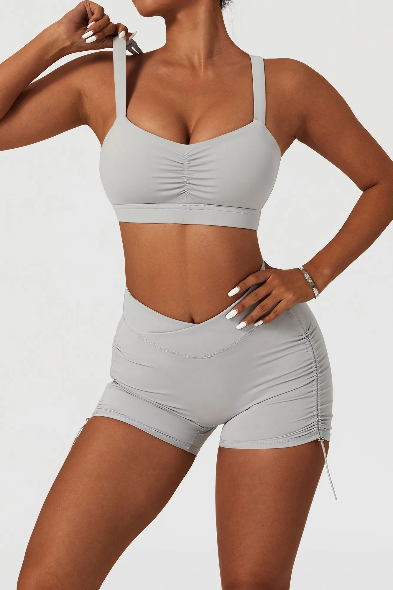 Twisted Multi Strap Sports Bra