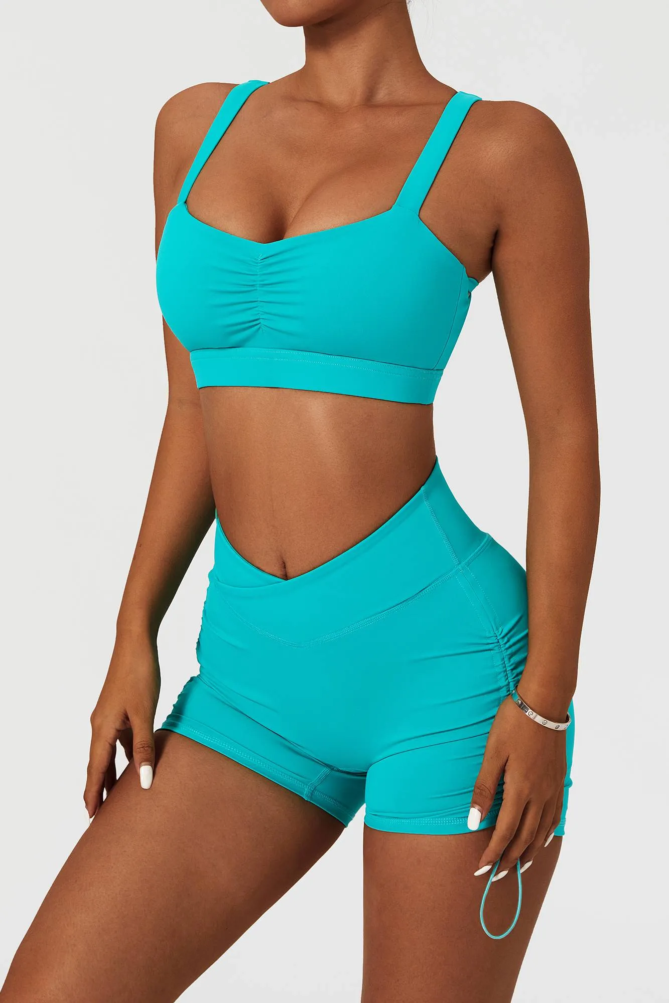 Twisted Multi Strap Sports Bra