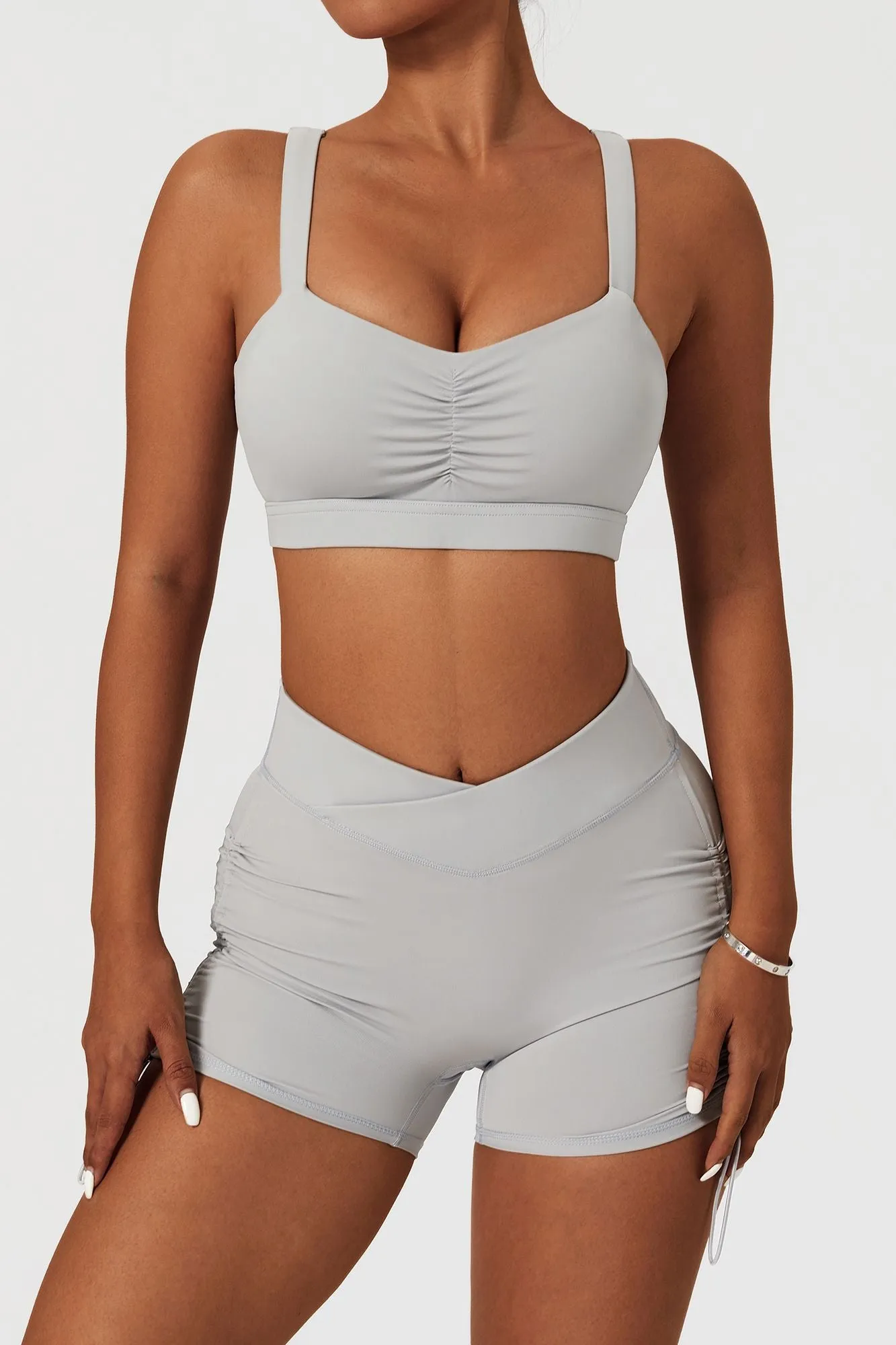 Twisted Multi Strap Sports Bra