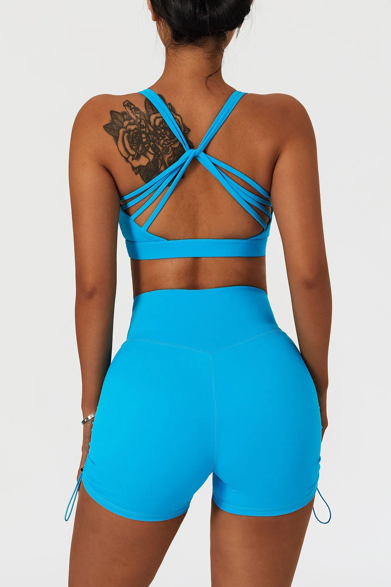 Twisted Multi Strap Sports Bra