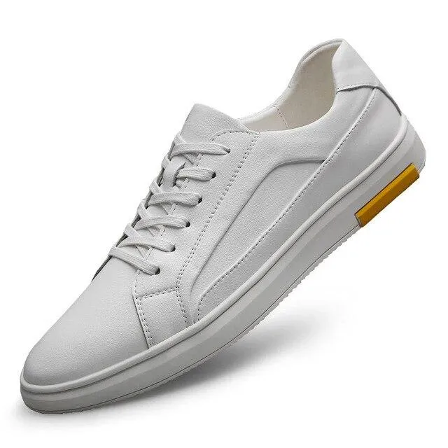 West Louis™ Casual Solid Leather Sneakers