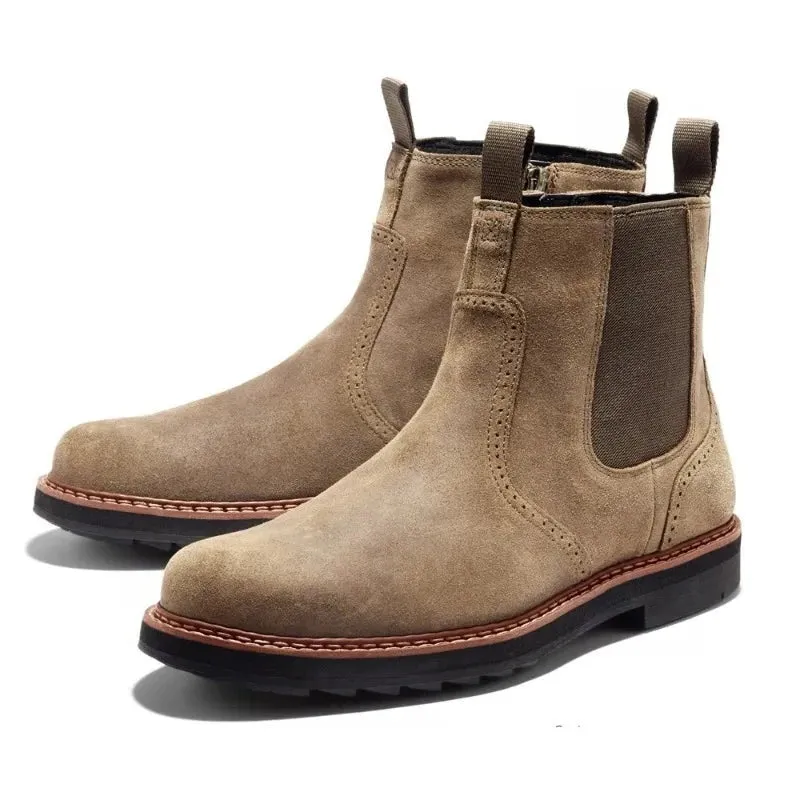 West Louis™ Comfortable Suede Ankle British Chelsea Boots