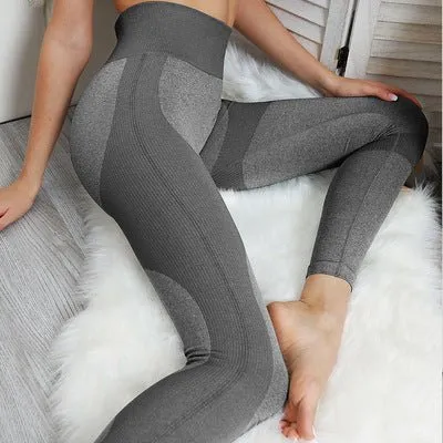 Women's Seamless Sport Leggings - Gym Fitness Yoga Set